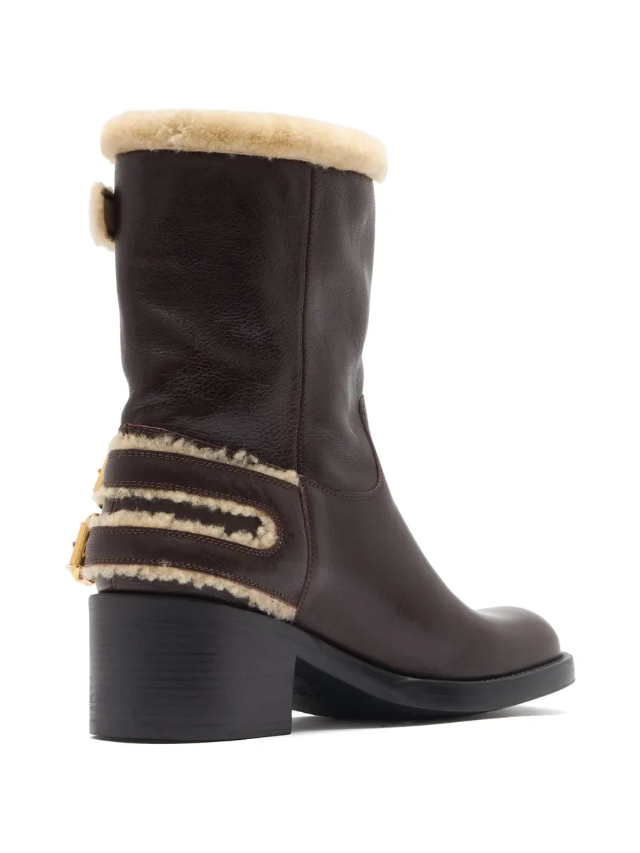 Dakota buckle shearling boots 5
