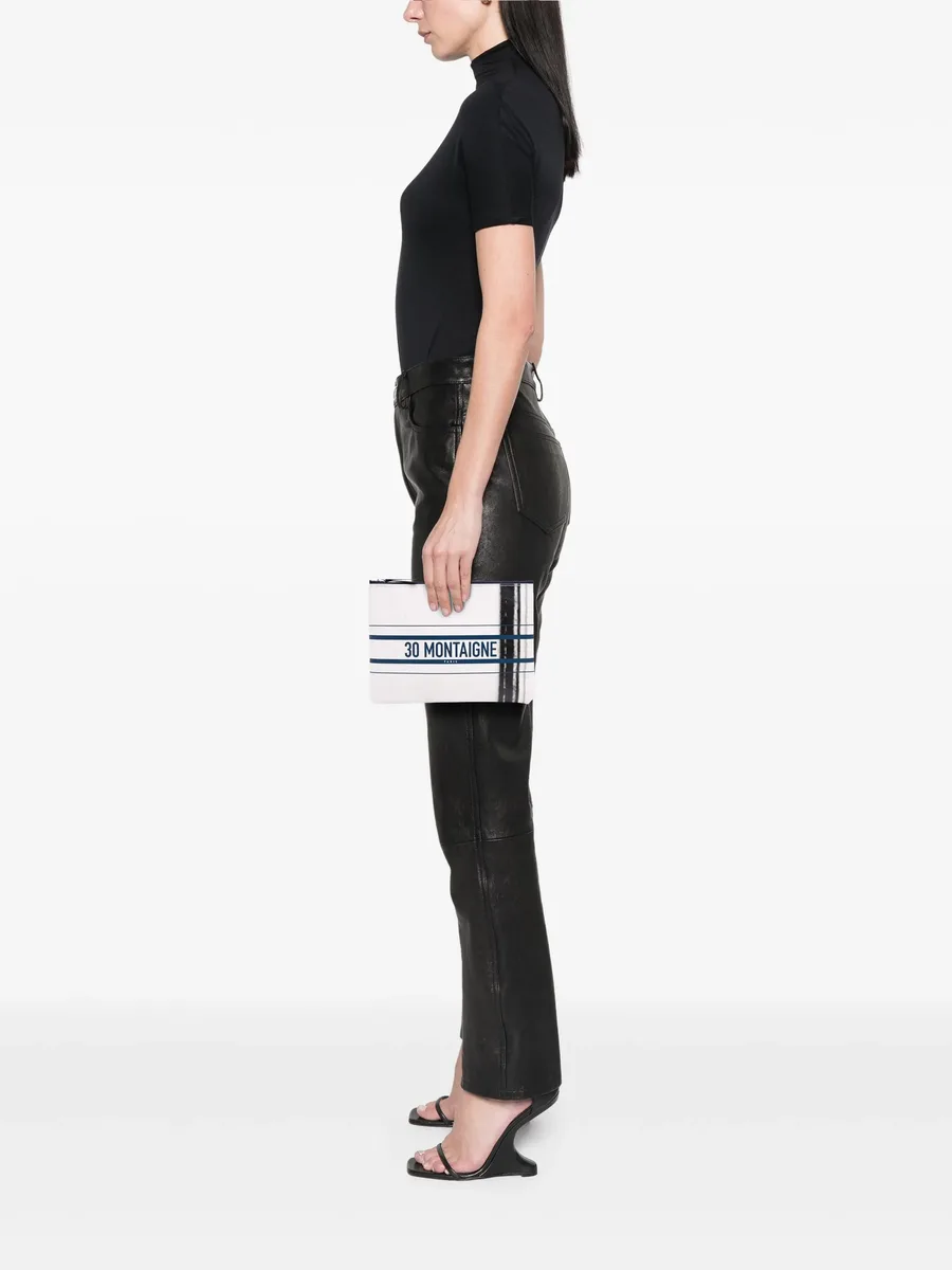 клатч Limited Edition Bilum Trompe Loeil Canvas 30 Montaigne Pochette (2022 год) 13