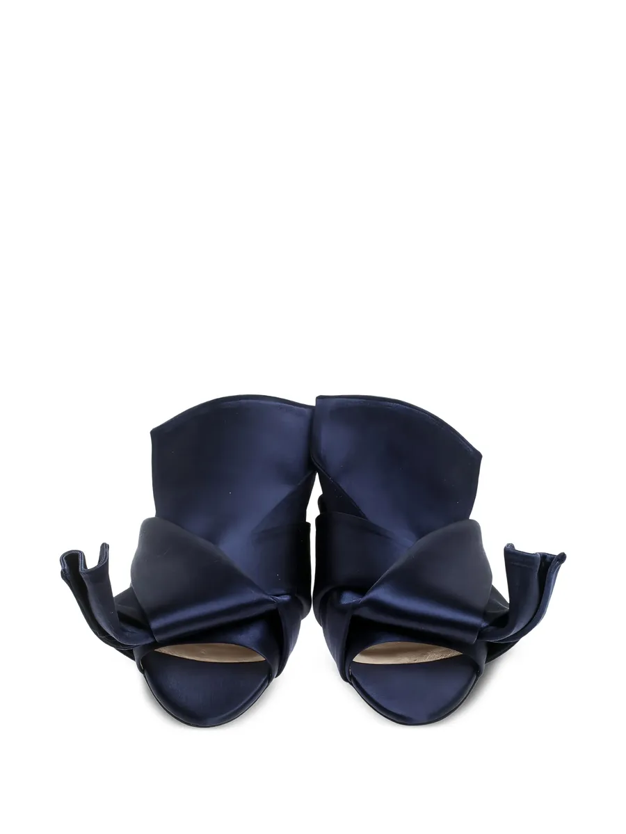 satin knot-embellishment sandals 5