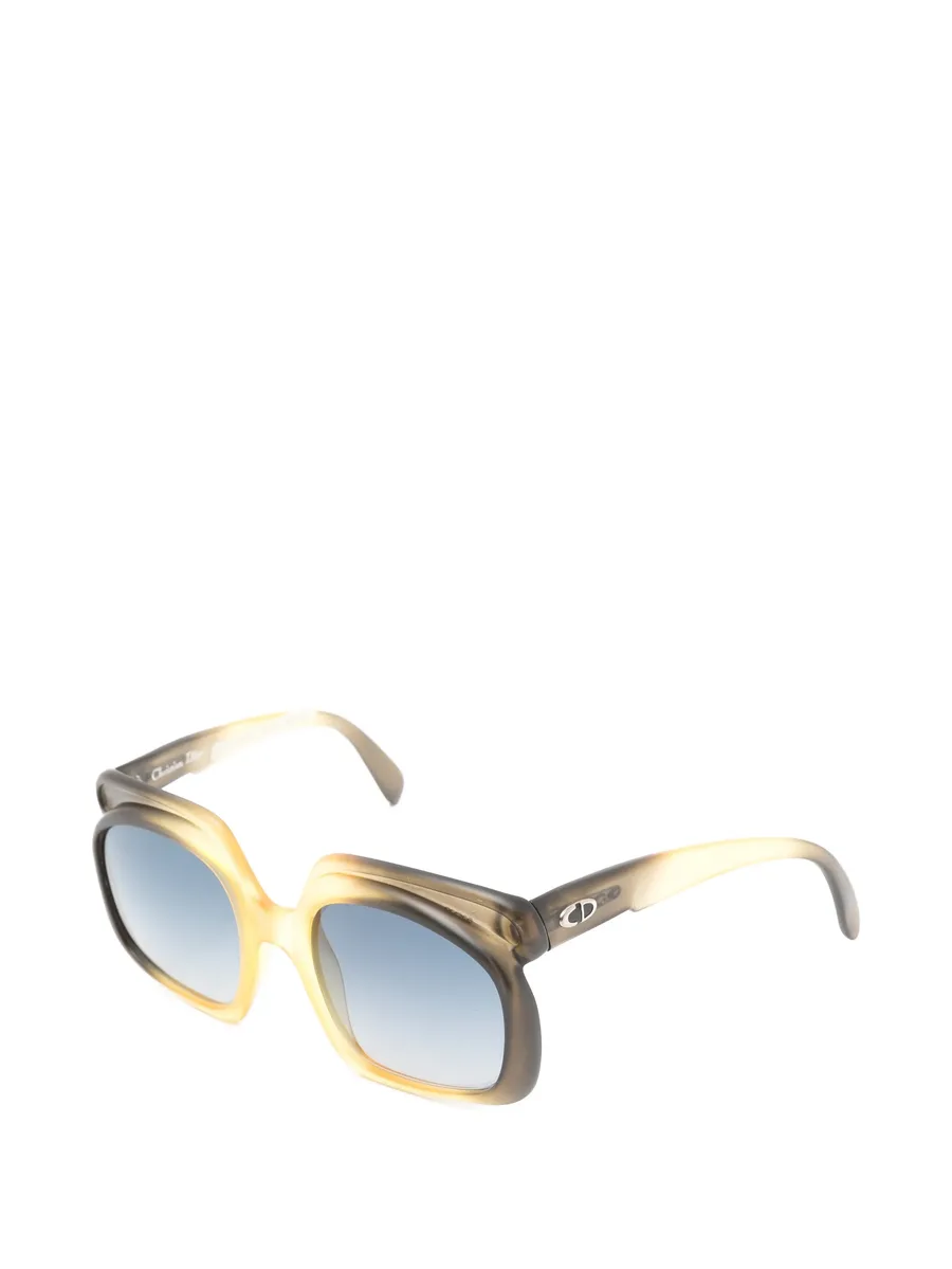1970s CD-logo square-frame sunglasses 3
