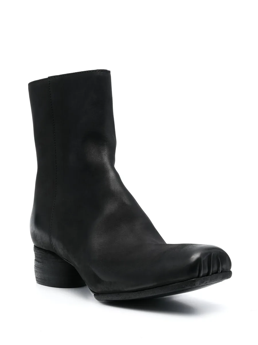 45mm zip-up leather ankle boots 3