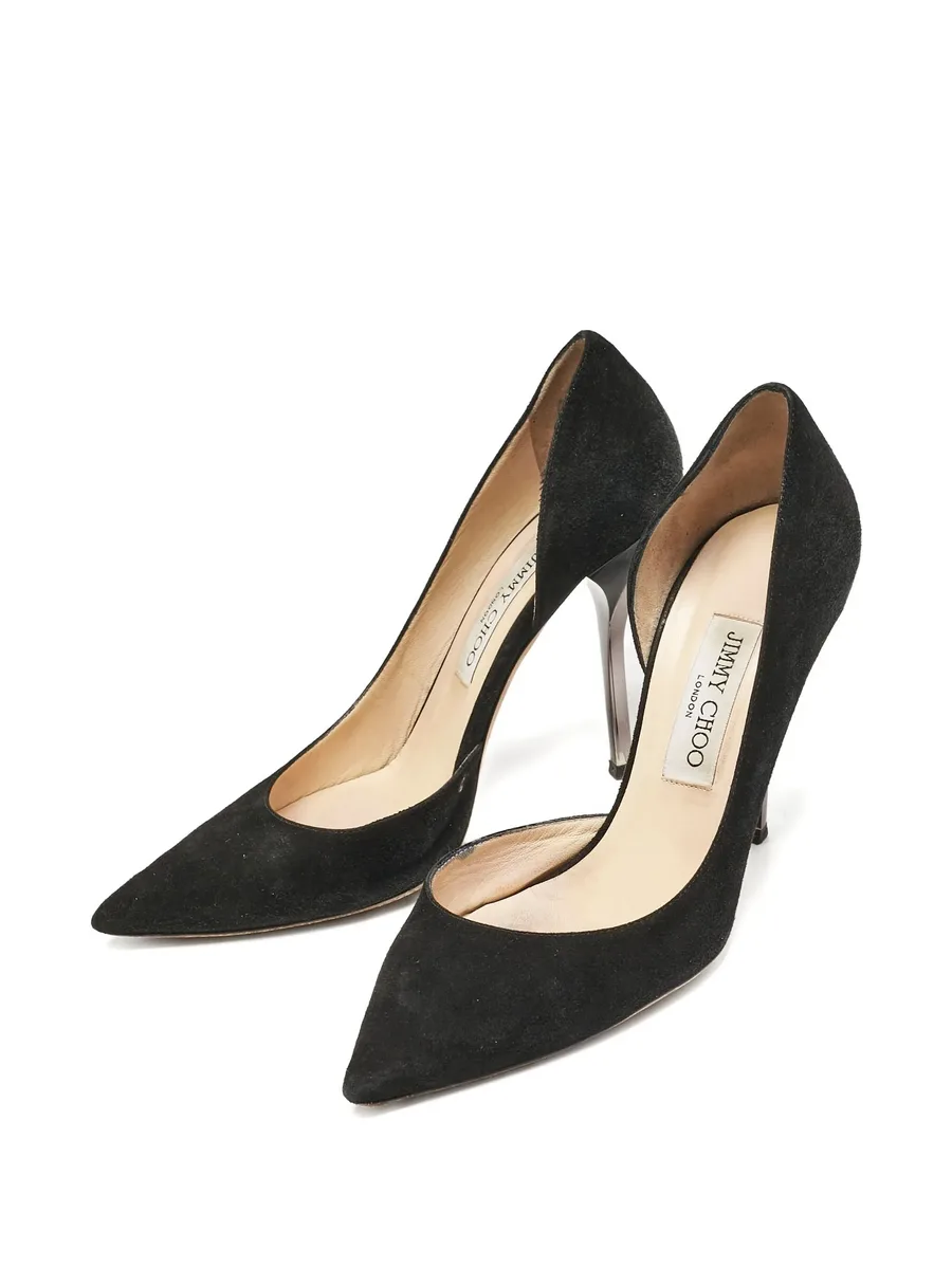 Suede Pointed Toe Pumps 7