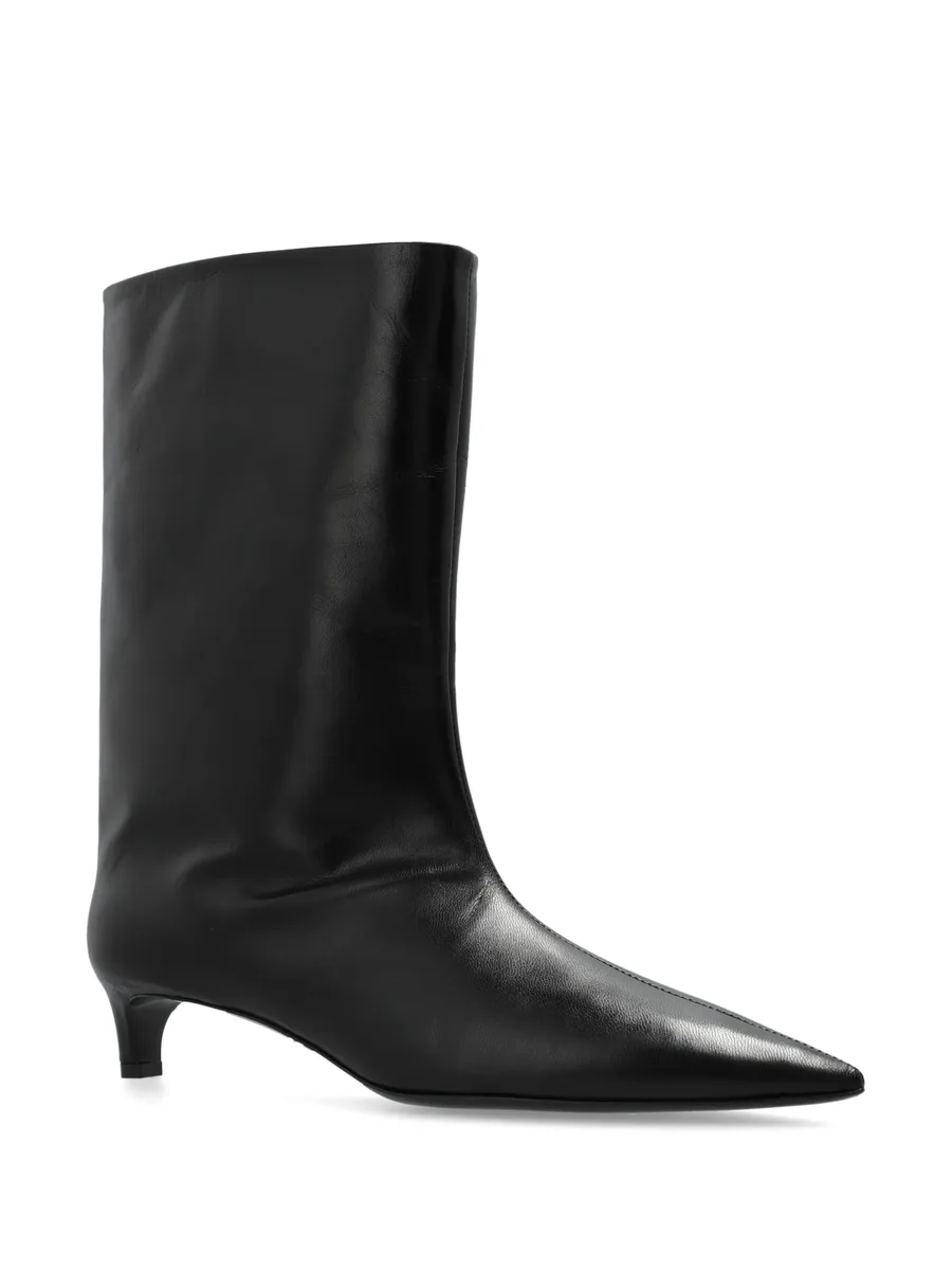 pointed-toe leather boots 3