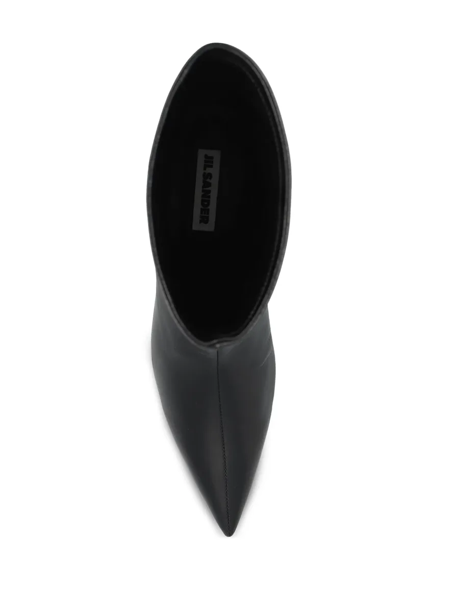 pointed-toe leather boots 7
