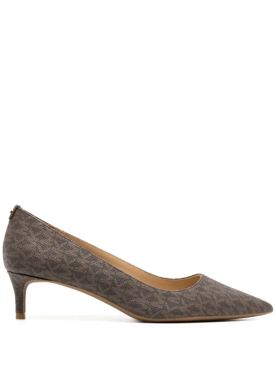 Alina 50mm monogram-print pumps 2
