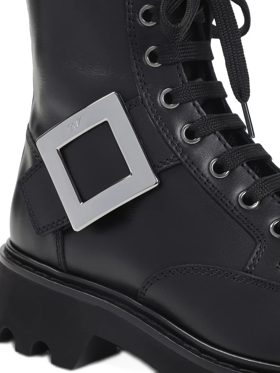 buckle-detail lace-up boots 6