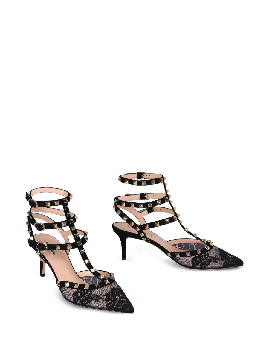кружевные туфли Rockstud 65 с заклепками 5