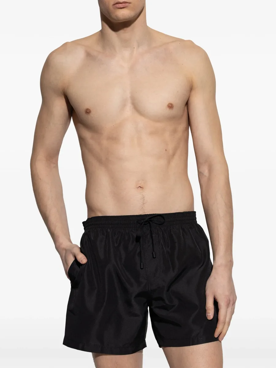 logo-appliqué swim shorts 4