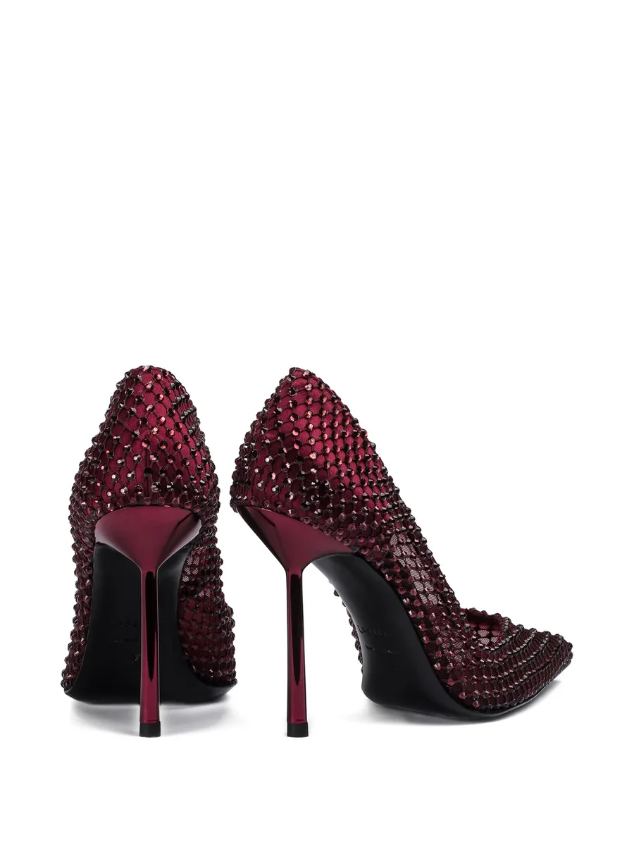 100mm Gilda crystal-embellished mesh pumps 7