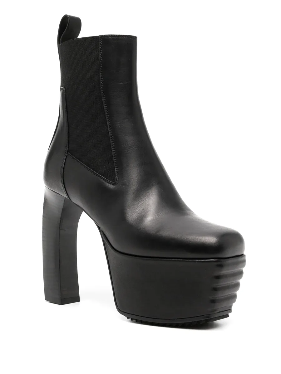 125mm leather platform boots 3