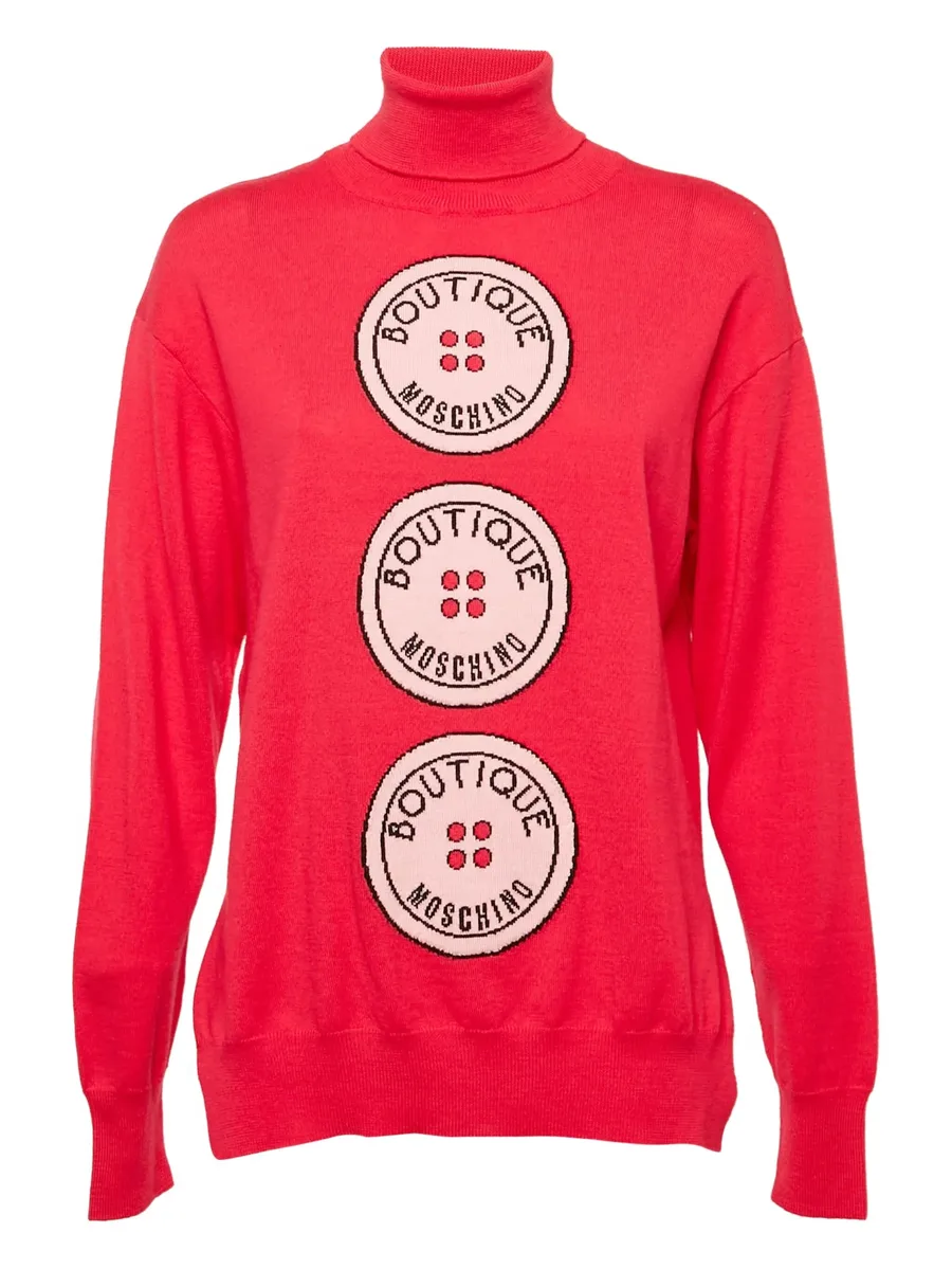 intarsia-motif turtleneck sweater 1