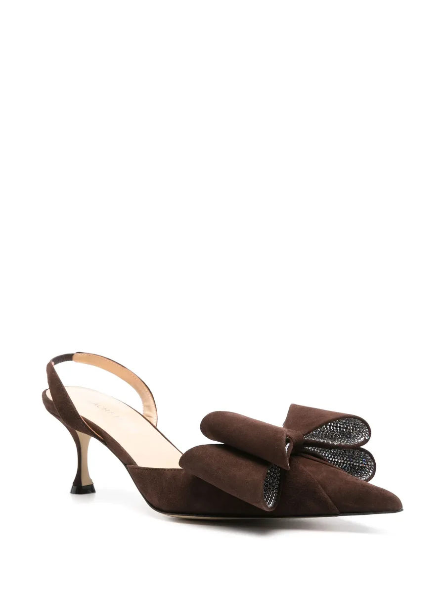 65mm bow-embellished pumps 3