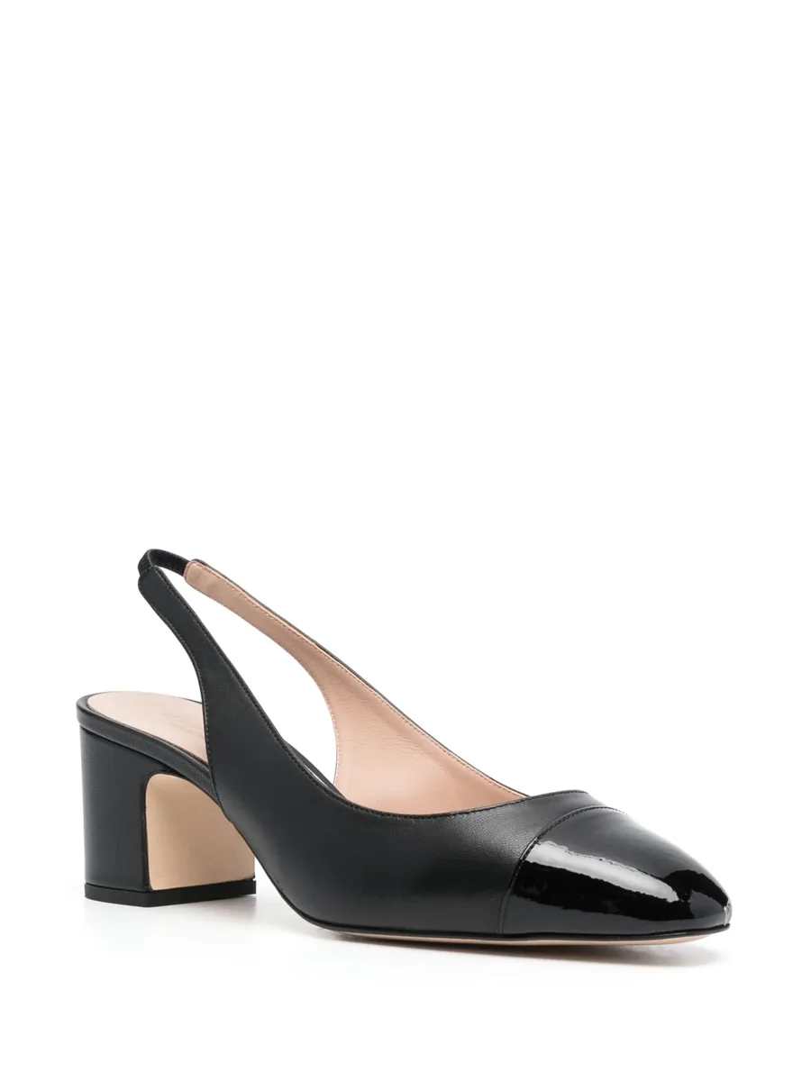 65mm leather slingback pumps 4