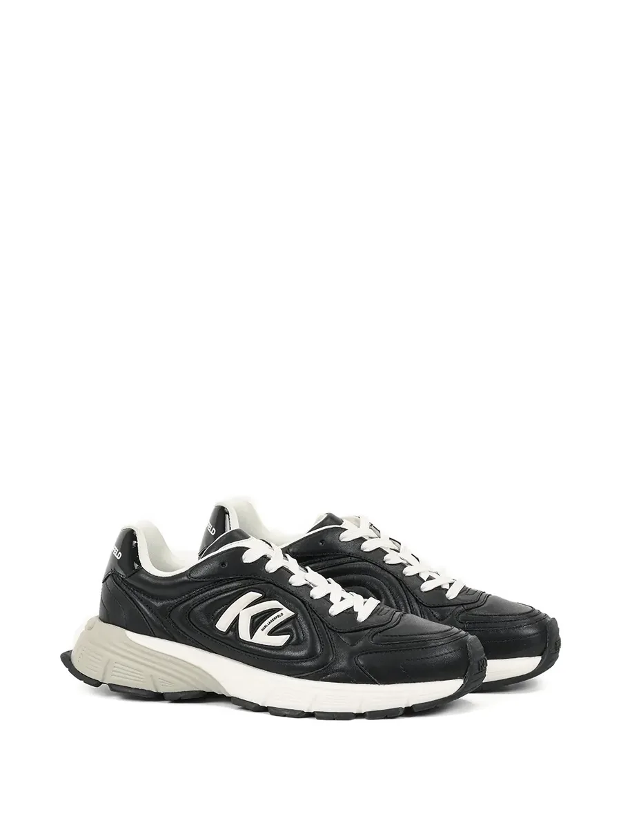 logo leather sneakers 3