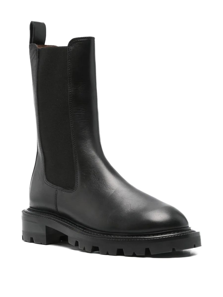 40mm elastic-panelled round -toe boots 3