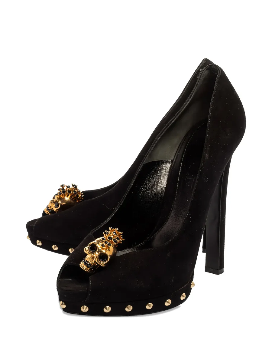 135mm skull-embellished pumps 5