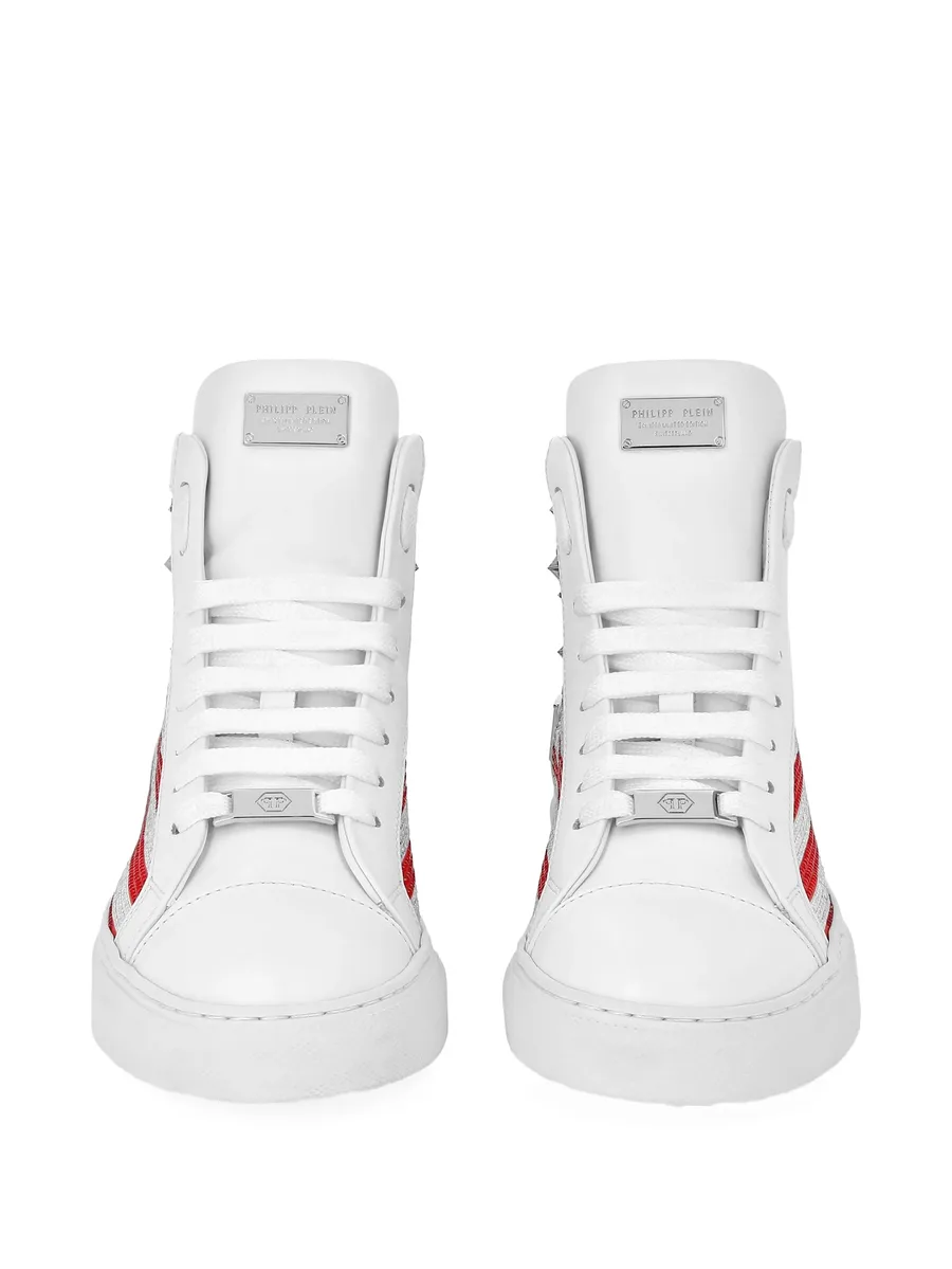 mid top sneakers star studs America 5