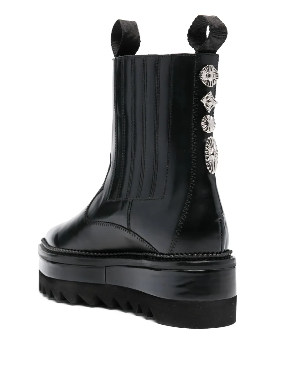 stud-embellished platform boots 6