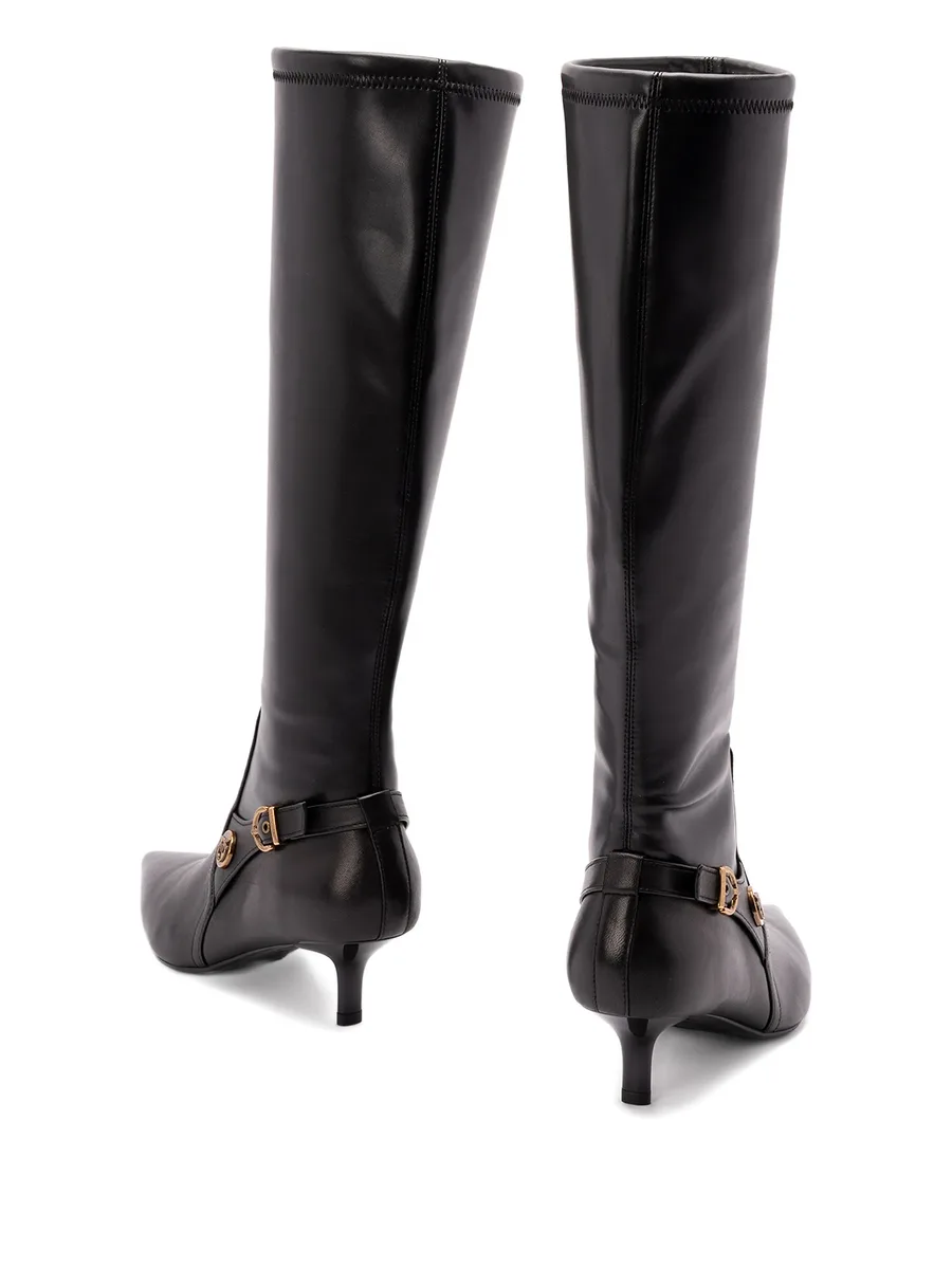 buckle-detail pointed-toe high boots 3