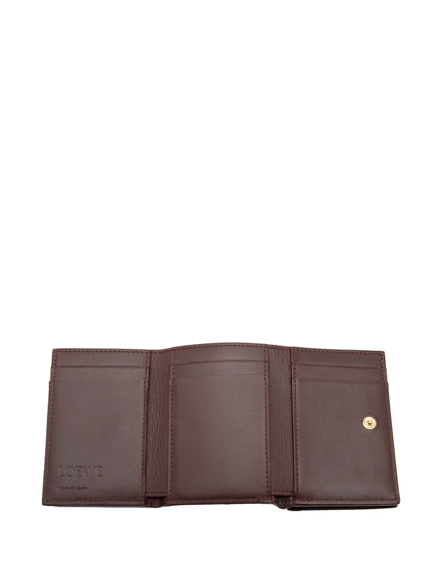 2024 Leather Anagram Trifold Wallet small wallets 7