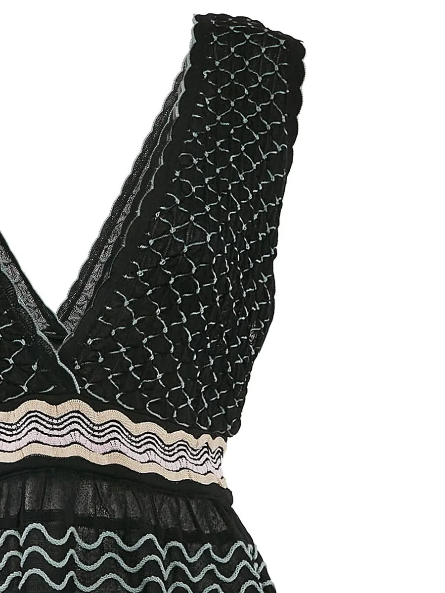 textured wave-knit top 3