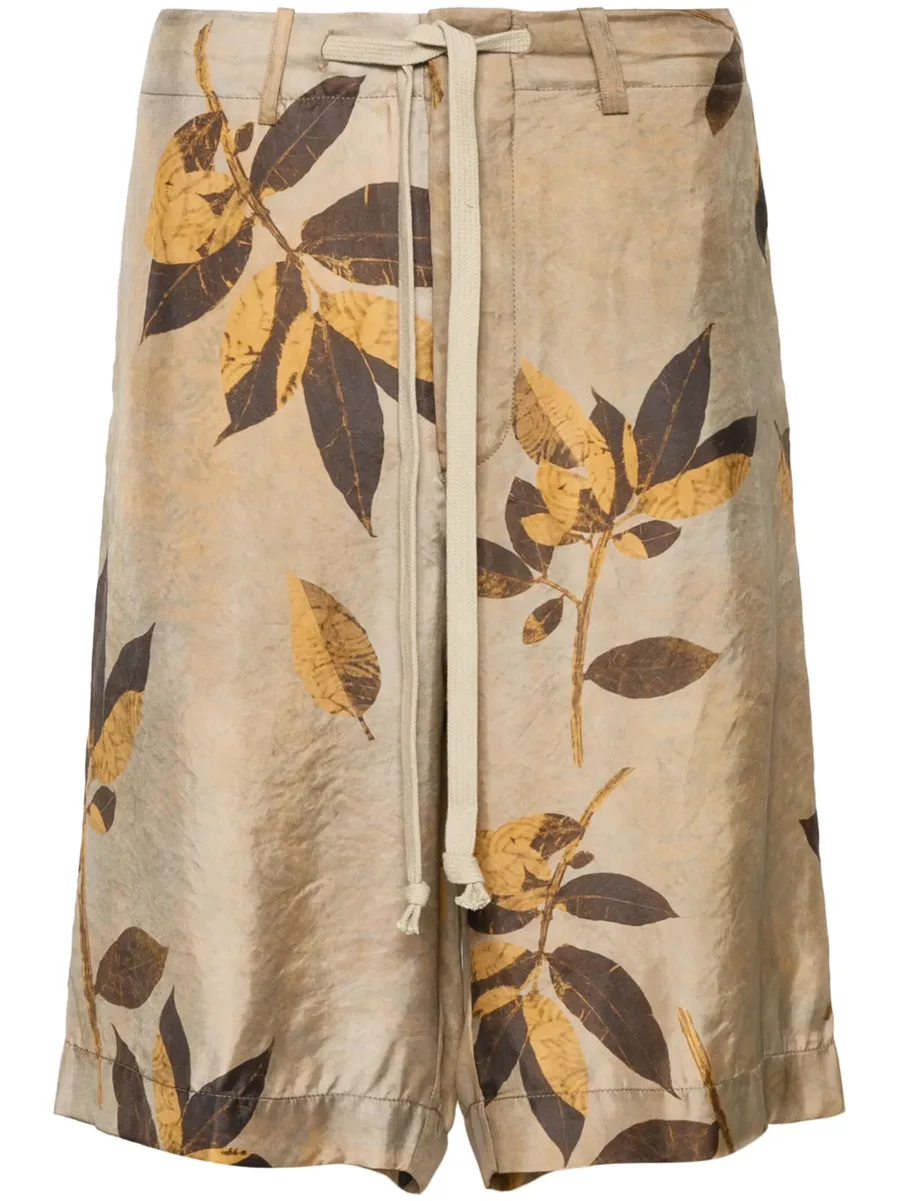 branches-print shorts 1