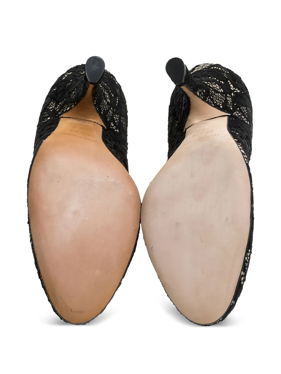 110mm lace-detailing heeled pumps 10