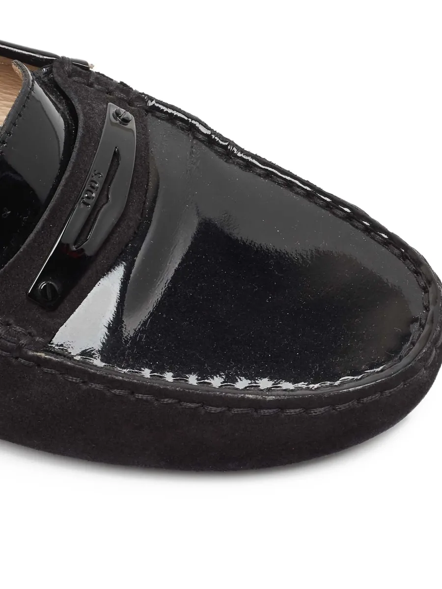 pre-owned Gommino patent-leather loafers 12