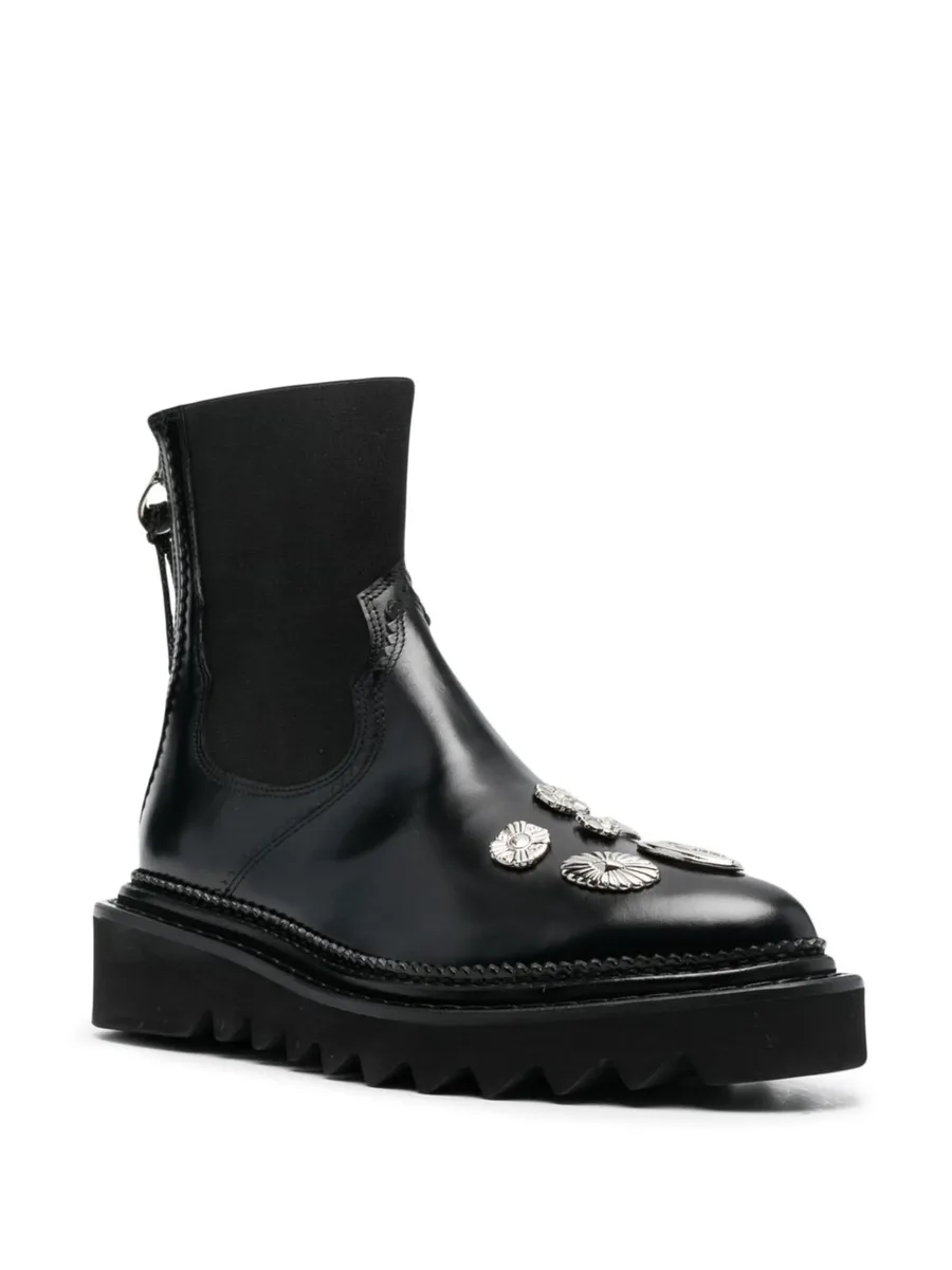 pointed leather ankle boots 3