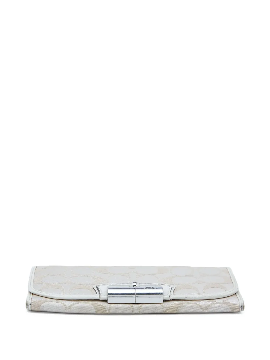 pre-owned logo-jacquard wallet 6