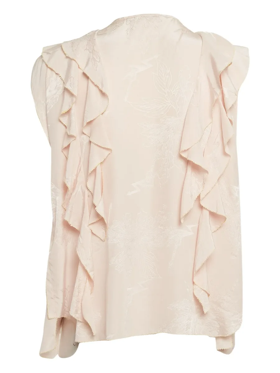pre-owned ruffle-detail blouse 3