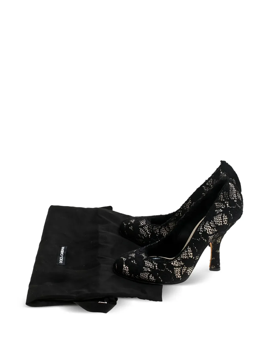 110mm lace-detailing heeled pumps 14