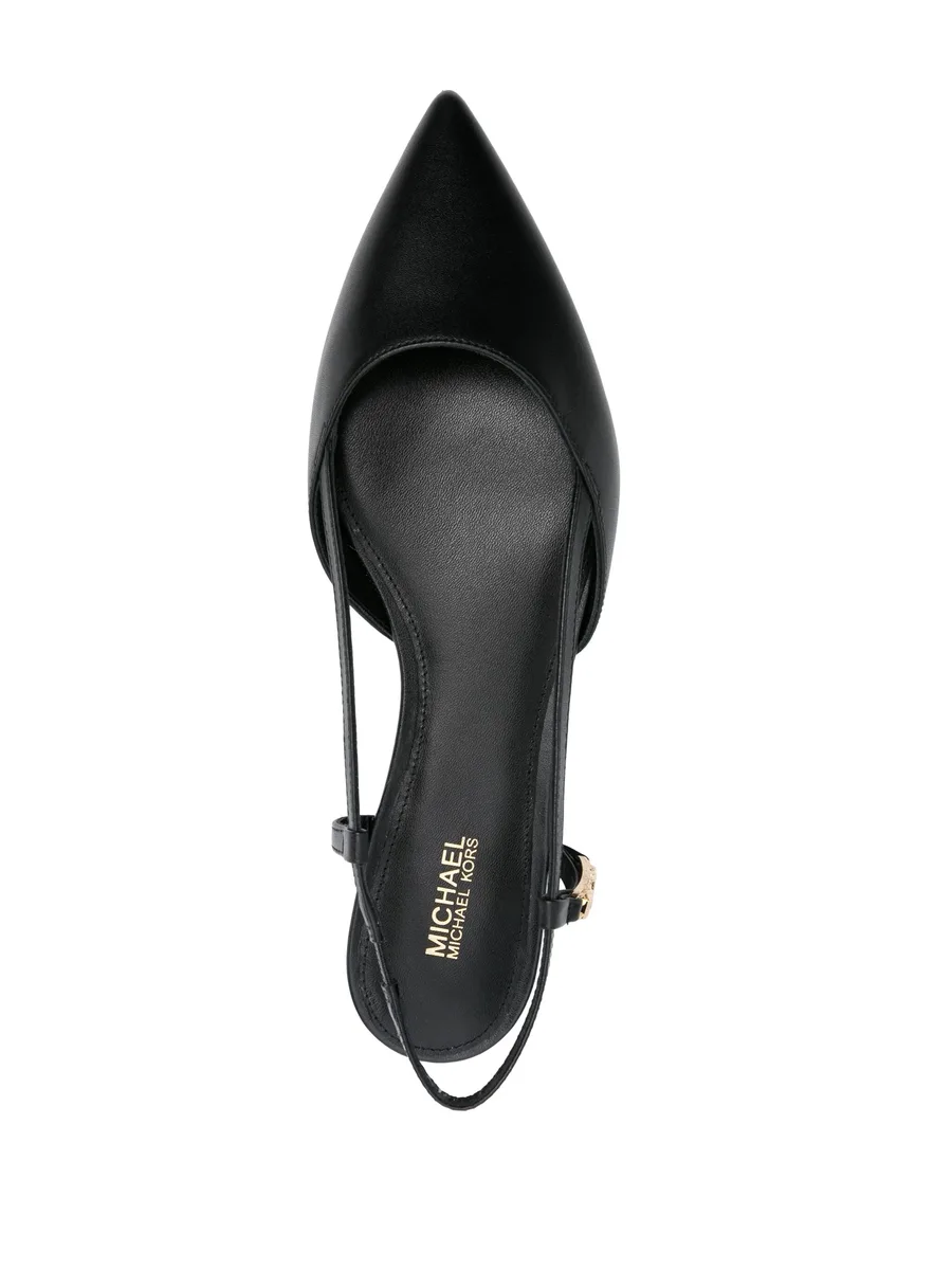 logo-plaque leather pumps 8