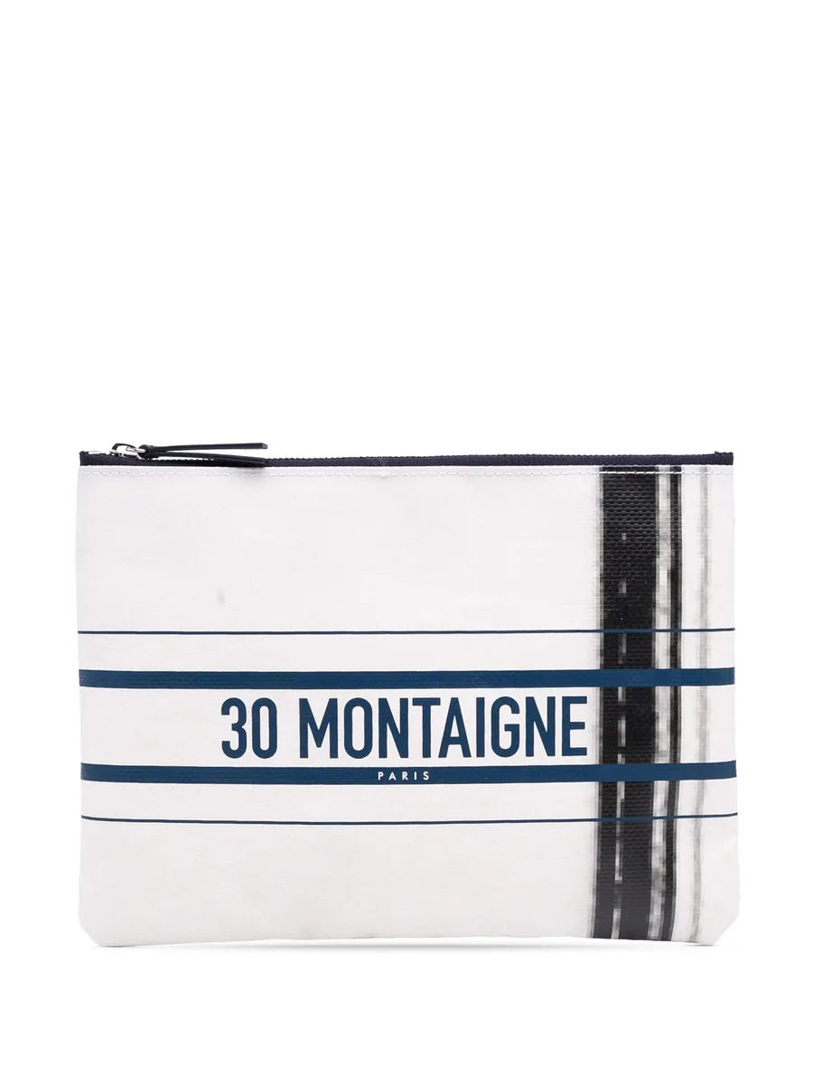 клатч Limited Edition Bilum Trompe Loeil Canvas 30 Montaigne Pochette (2022 год) 2