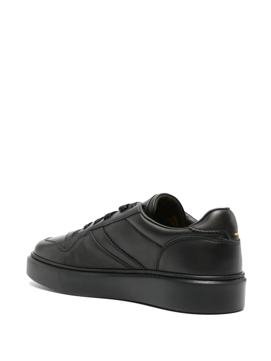 logo-debossed leather sneakers 5