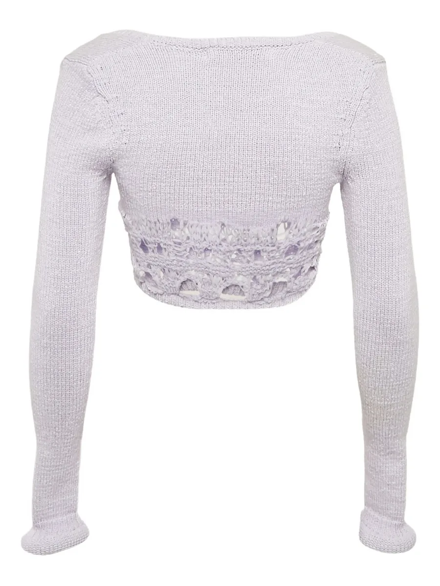 crochet openwork top 4