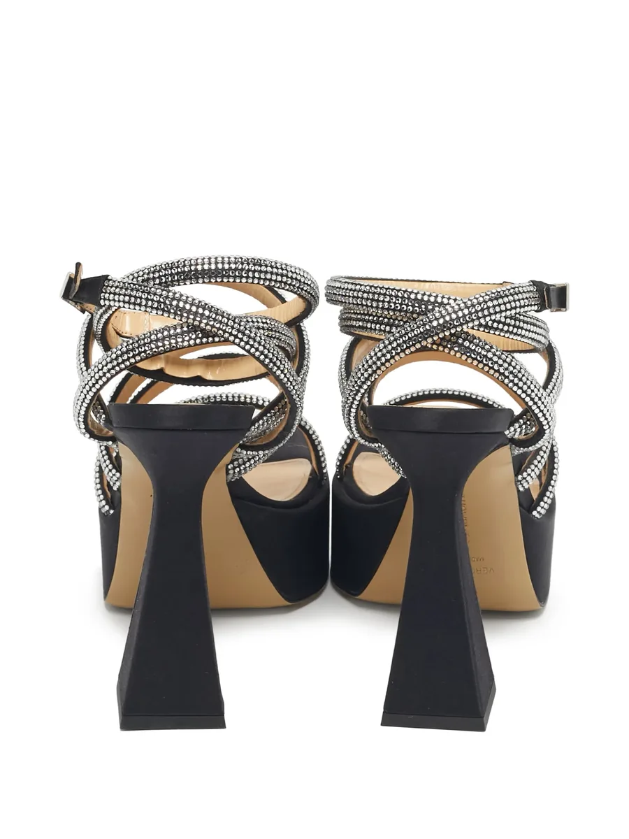 Sydney platform satin sandals 4