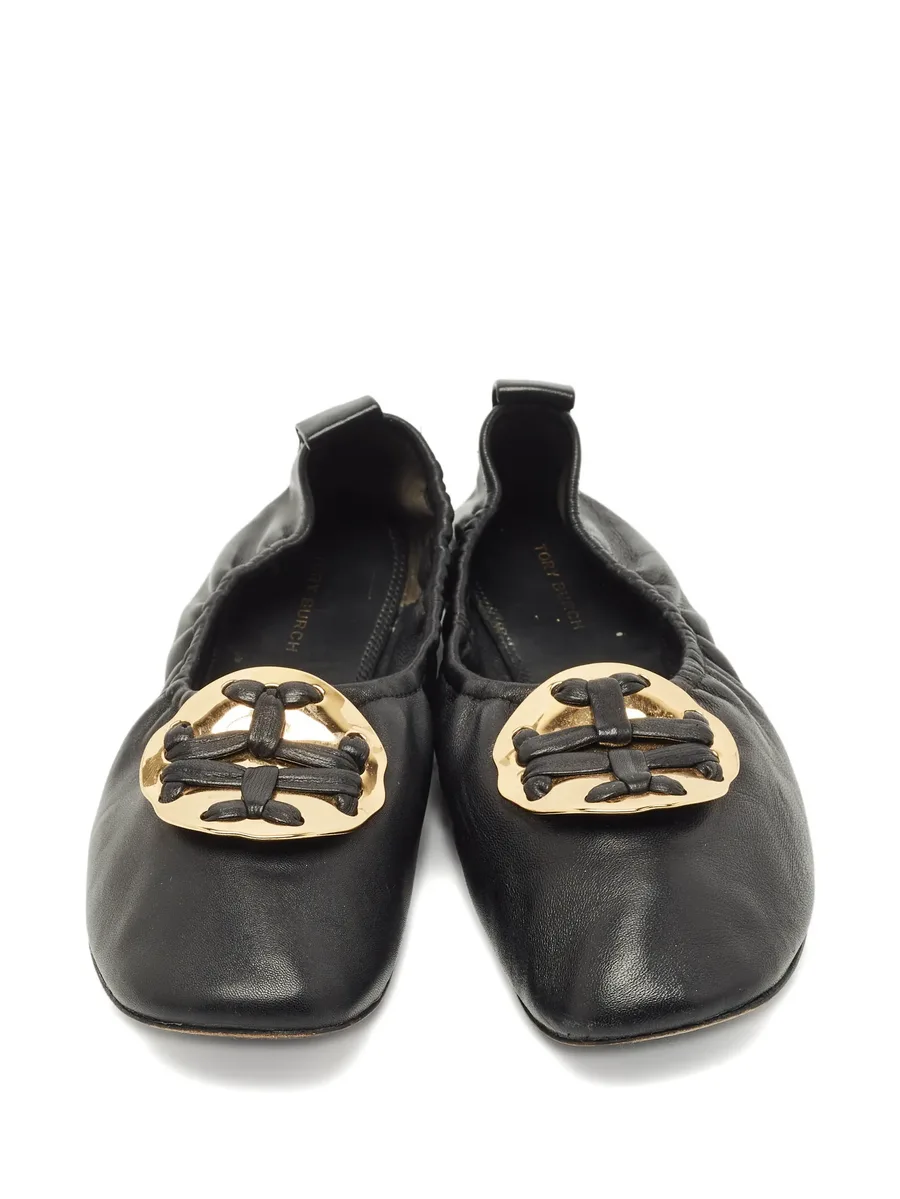 logo medallion ballet flats 7