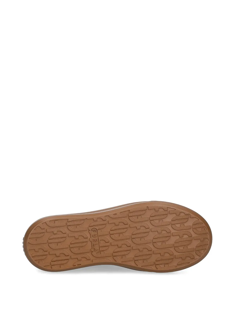 logo-embossed platform boots 10