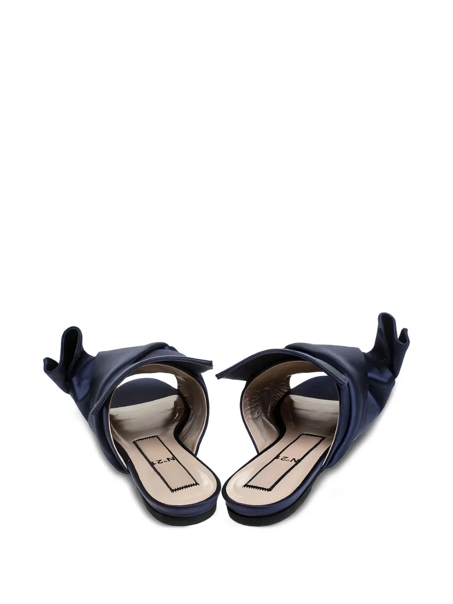 satin knot-embellishment sandals 4