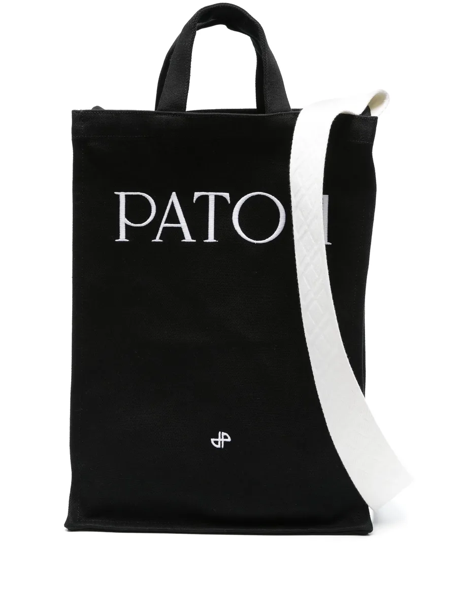 logo-embroidered tote bag 2