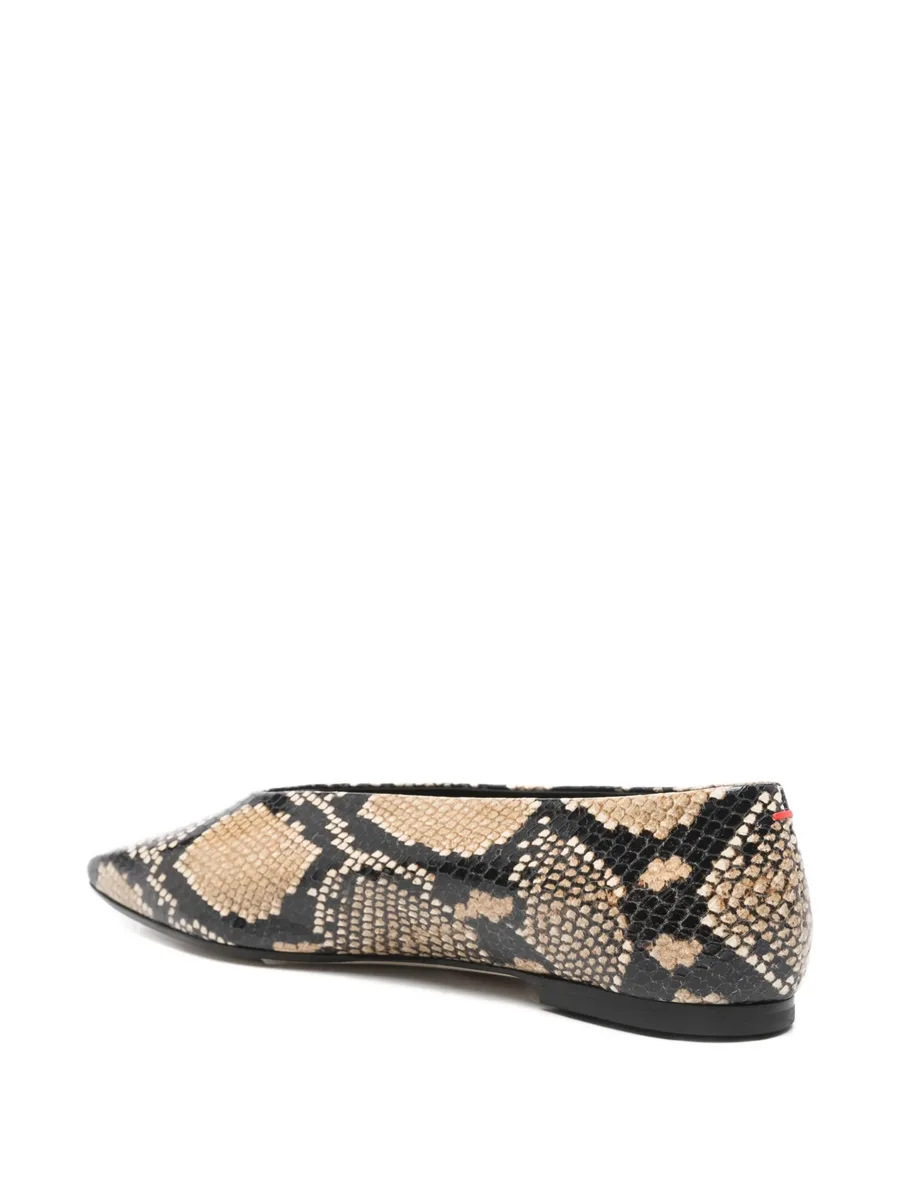 Betty leather flat pumps 6