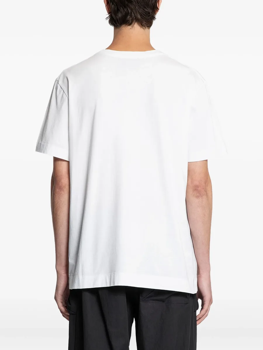 ribbon-print polo shirt 7
