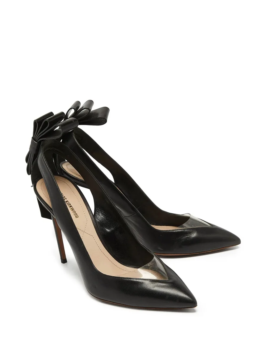 clear-panelled pointed-toe heels 4