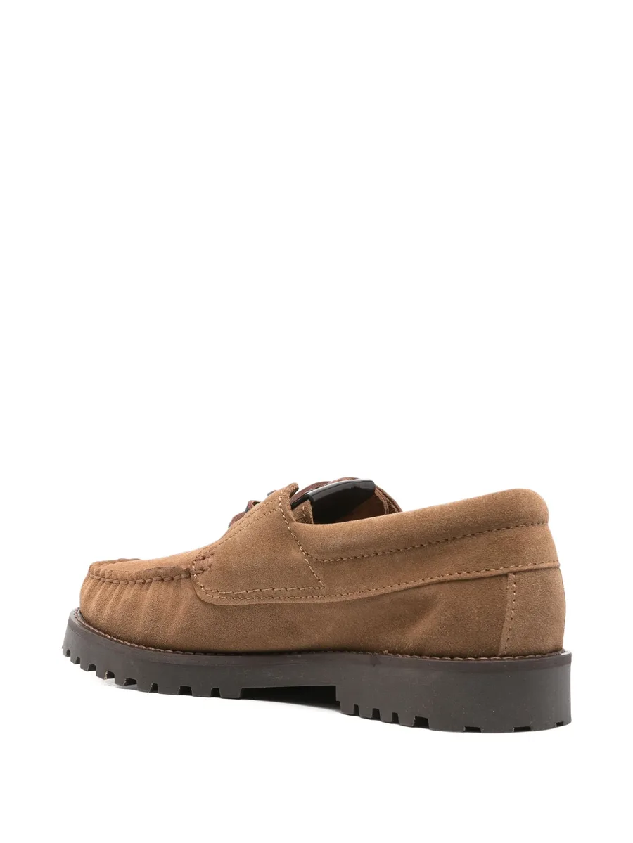 suede lace-up loafers 6