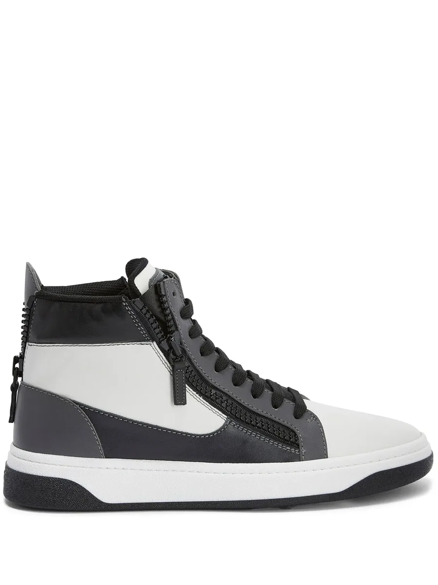GZ94 leather high-top sneakers 1