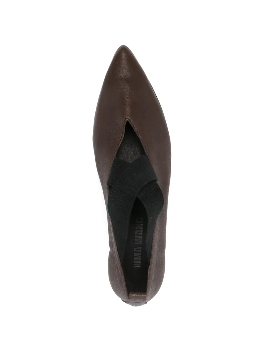 criss-cross leather pumps 8