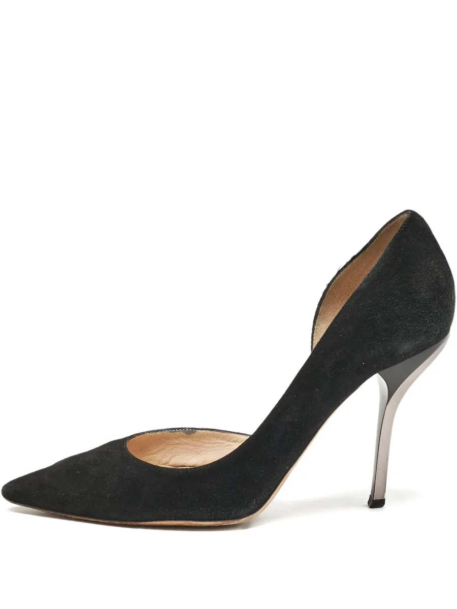 Suede Pointed Toe Pumps 1