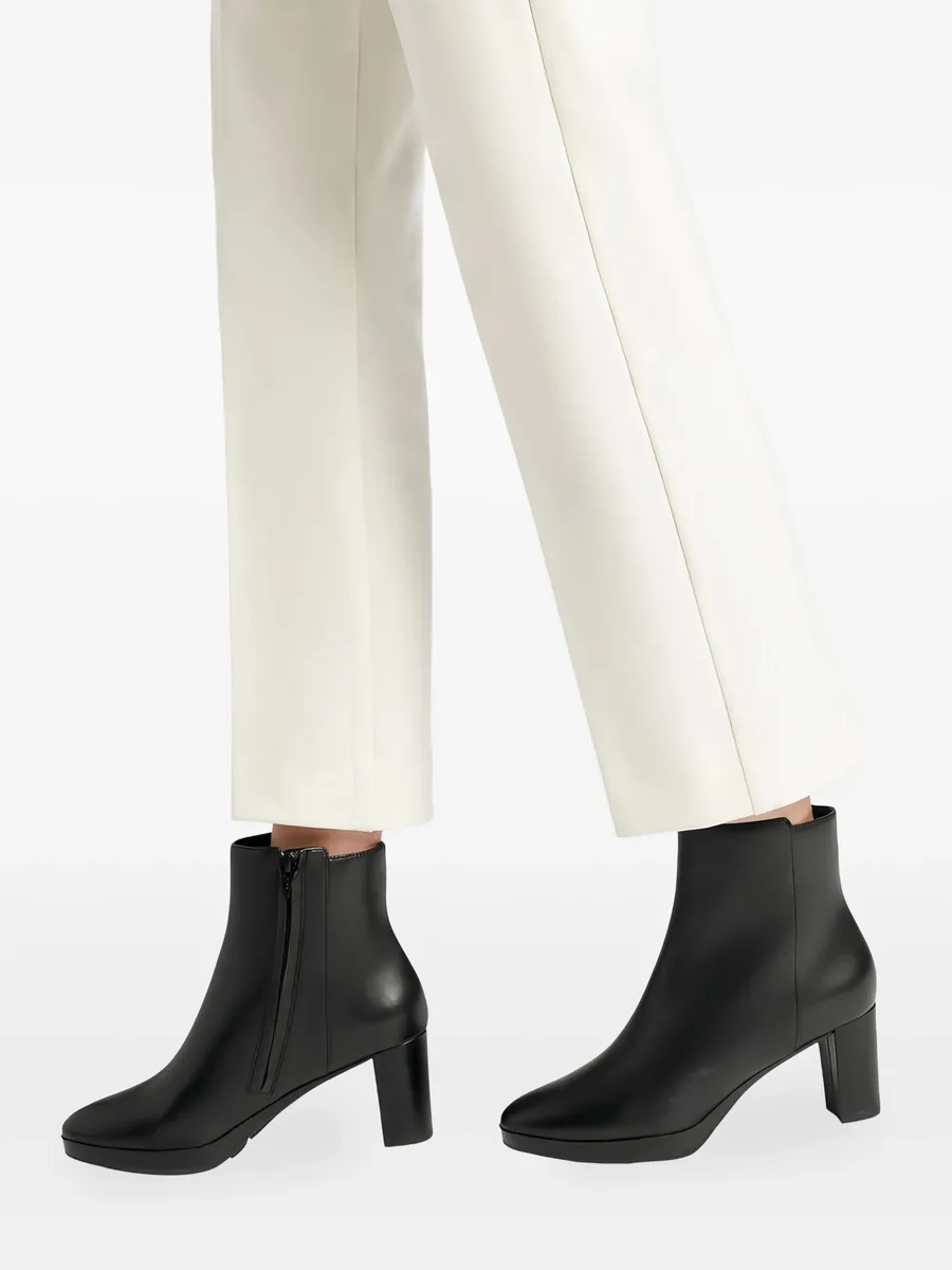 60mm Walk Pleasure zip-detail block-heel boots 10