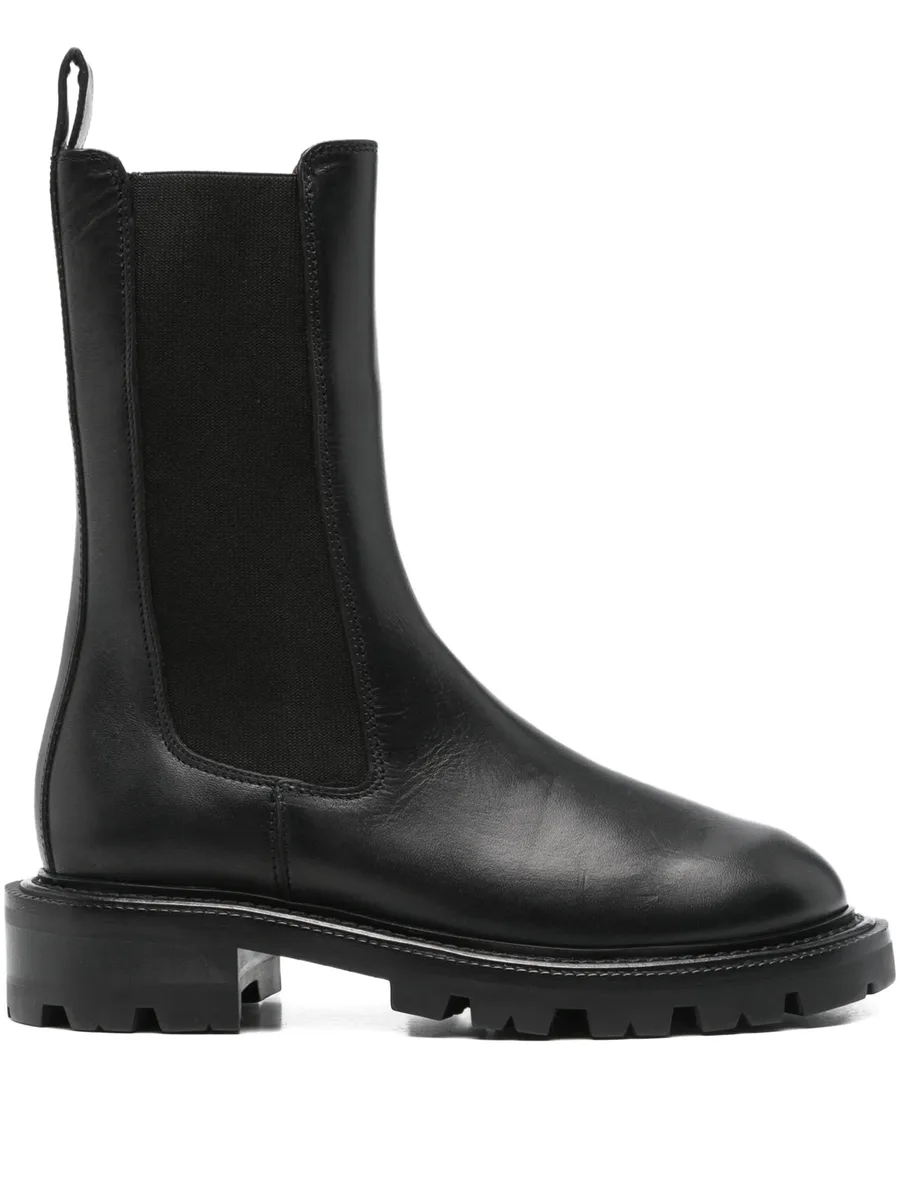 40mm elastic-panelled round -toe boots 1